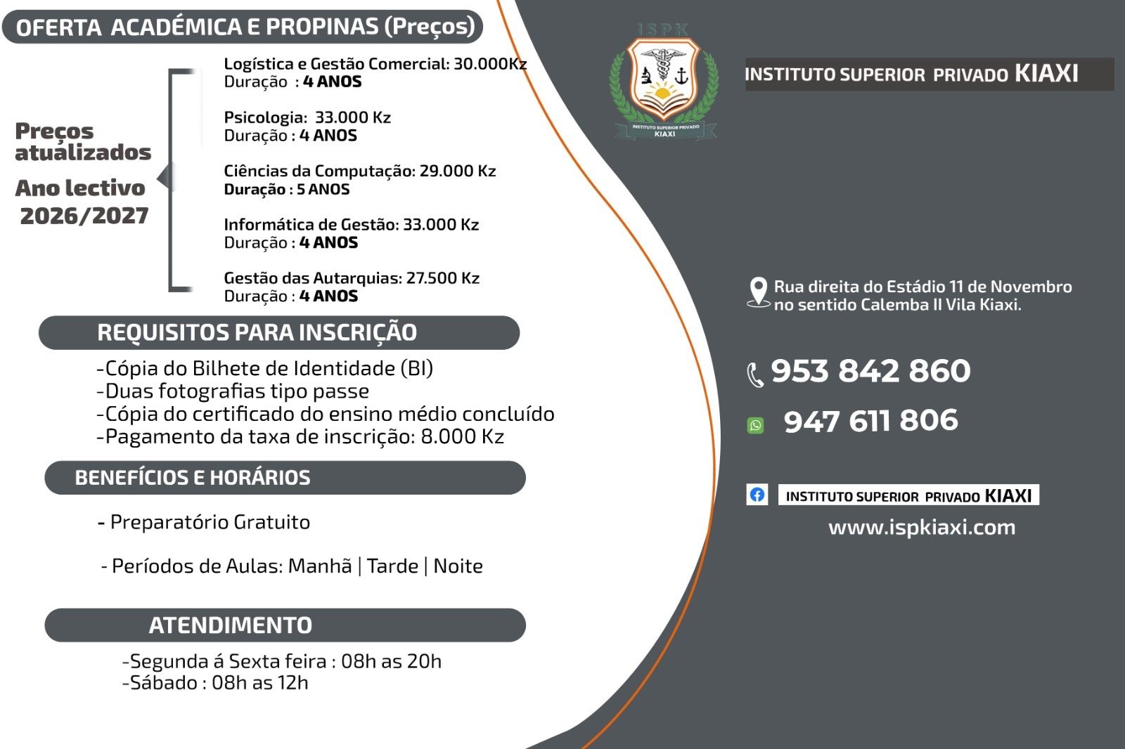 PROPINAS E REQUISITOS PARA EXAME DE ACESSO